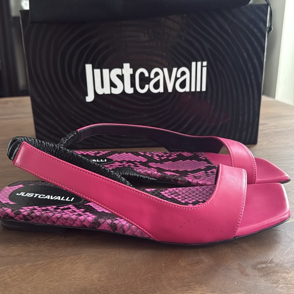Sandals by JustCavalli, size - US9/39, color - fuchsia - Picture 5 of 7